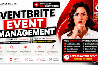 set up your eventbrite, linkedin event, and facebook event page professionally