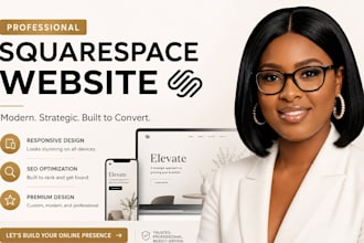 build modern squarespace website design or redesign squarespace website