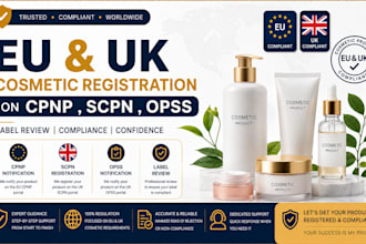 guide you to register your cosmetic product, label review in eu uk cpnp scpn