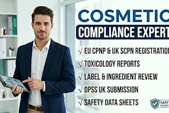 guide you to register your cosmetic product, label review in eu uk cpnp scpn