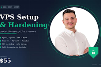 set up and harden your linux vps server with nginx, SSL and firewall