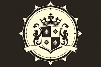 design vintage or family crest logo design