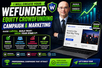 create equity wefunder crowdfunding campaign and marketing