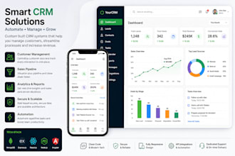 develop custom CRM software web app using mern or mean stack