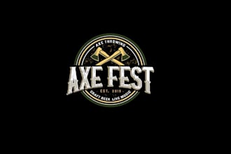 design unique axe fest logo