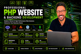 build professional php website and backend development