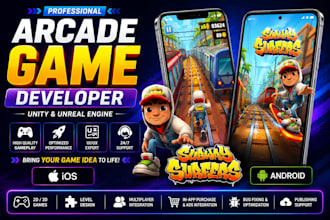 create addictive 2d or 3d mobile game in unity and godot game development