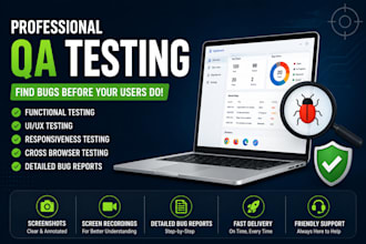 professionally test your website or app
