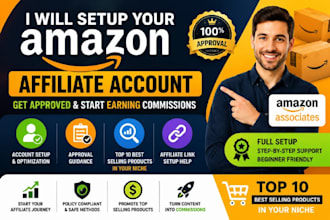 create and guide your amazon affiliate associate account approval, no rejection