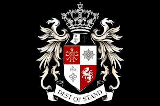 design luxury regal heraldic family crest coat of arms logo
