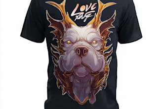 do anime fan art and illustration for t shart