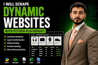 scrape dynamic websites with python playwright