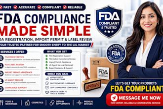 handle fda registration import permit fda label review