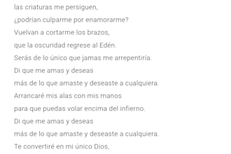write immersive and emotional poems in spanish
