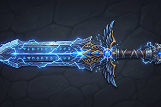 create a stylized 2d game props icons object rpg and inventory assets packs