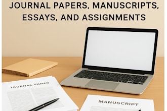 professionally edit journal papers, manuscripts, essays, and assignments
