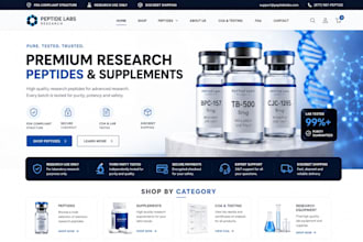 peptide website fda compliant research peptide shopify store supplement website