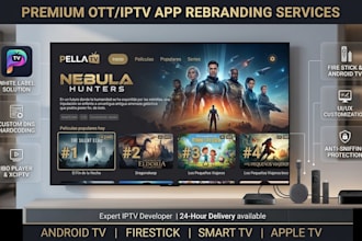 rebrand ibo player, xciptv, ott app for firestick and android TV box