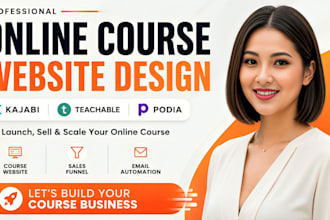 create and upload online course on teachable, teachable school and kajabi