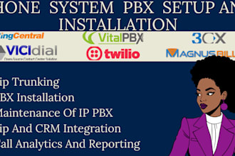 be your voip and pbx expert for 3cx, freepbx, twilio, magnus billing,ringcentral