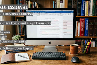 professionally proofread and edit legal and academic content