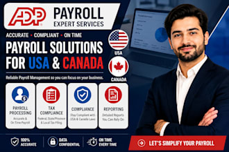 adp payroll or USA and canada in quickbooks and excel