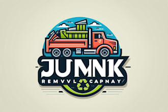 design eye catchy junk removal logo in express delivery