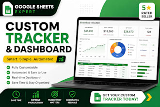 create custom google sheets trackers and dashboards