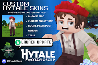 create custom hytale skins or character models