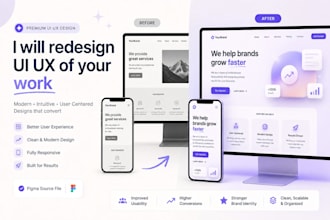 ui UX redesign of your work
