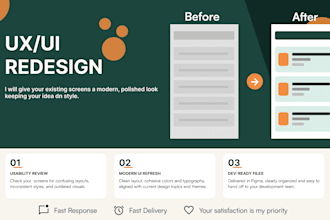 ui UX redesign of your work