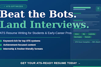 rewrite and optimize your resume for ats and internships