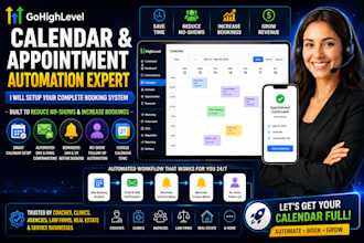 gohighlevel calendar and appointment booking system with automation