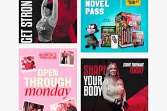 create a professional static ad for your brand or business