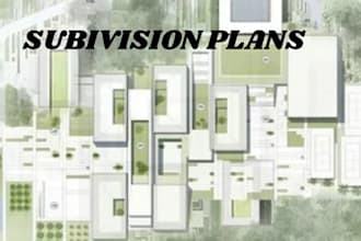 prepare subdivision master plans site layout for permit approval