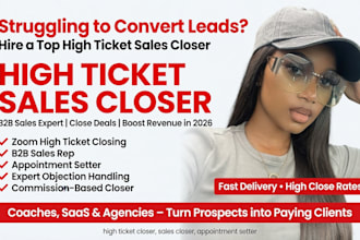 be sales closer commission sales closer sales rep appointment setter sale person