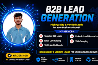 do verified b2b leads, email list building, linkedin leads