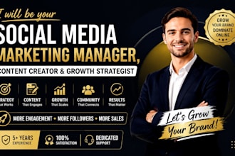 social media marketing manager content creator and growth strategist