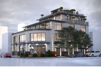 2d 3d bim modelling, rendring and model detailed architectural drawing in revit