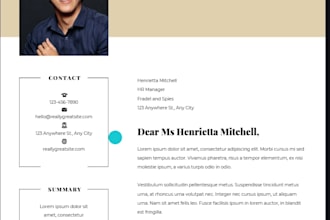 create modern ats friendly resume cover letter and linkedin profile for you