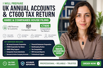 prepare UK annual accounts and ct600 corporation tax return