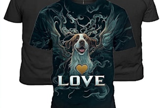 make hand drawn design for you merch t shirt tote bag