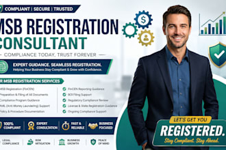 register your msb with fincen and set up full aml compliance