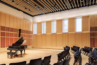 model 3d auditorium, acoustic hall, recital space, concert room