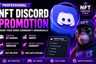 promote your nft discord server for organic crypto community growth
