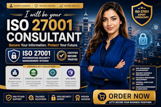 be your iso 27001 consultant, enterprise, financial sector and healthcare