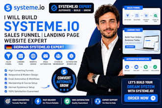 build systeme io website, systeme io funnel landing page blog website systeme io
