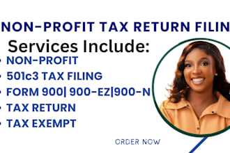 prepare and e file your nonprofit 501c3 irs tax return form 990, 990ez, 990n