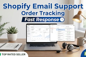 provide shopify email support and order tracking