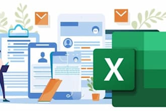 do excel spreadsheet automation, formulas, charts, data analysis and dashboards